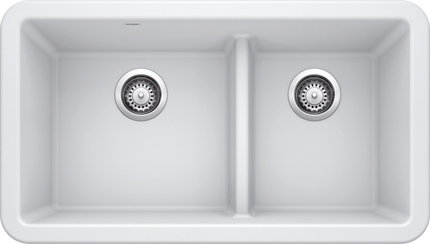 Blanco  IKON 33 1¾ Low Divide Silgranit Kitchen Sinks - Plumbing Market