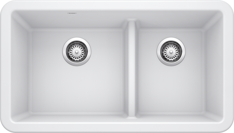 Blanco  IKON 33 1¾ Low Divide Silgranit Kitchen Sinks - Plumbing Market