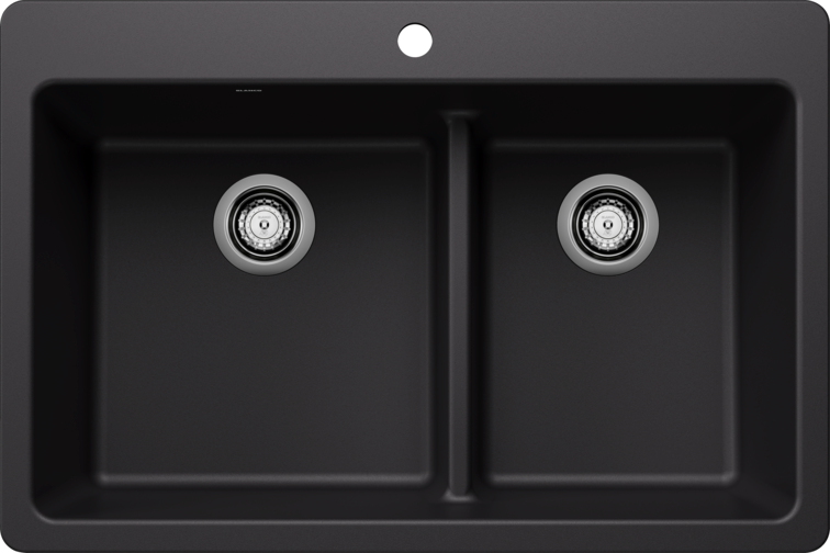 Blanco  LIVEN 33 1¾ Low Divide Silgranit Kitchen Sinks - Plumbing Market