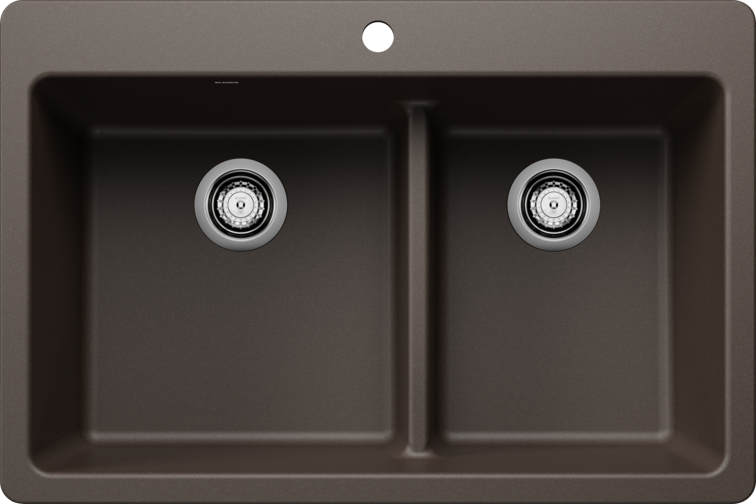 Blanco  LIVEN 33 1¾ Low Divide Silgranit Kitchen Sinks - Plumbing Market