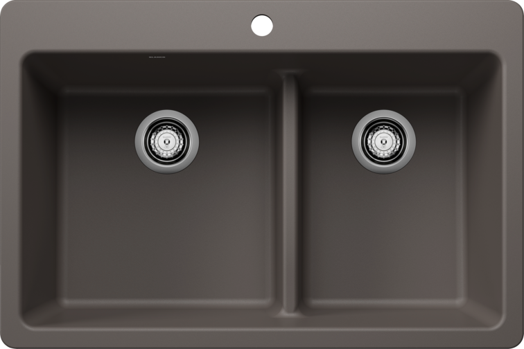 Blanco  LIVEN 33 1¾ Low Divide Silgranit Kitchen Sinks - Plumbing Market