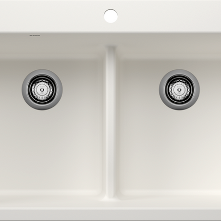 Blanco  LIVEN 33 Equal Double Low Divide Silgranit Kitchen Sinks - Plumbing Market