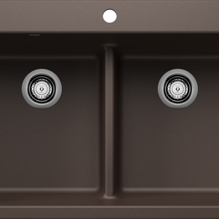 Blanco  LIVEN 33 Equal Double Low Divide Silgranit Kitchen Sinks - Plumbing Market