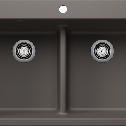 Blanco  LIVEN 33 Equal Double Low Divide Silgranit Kitchen Sinks - Plumbing Market