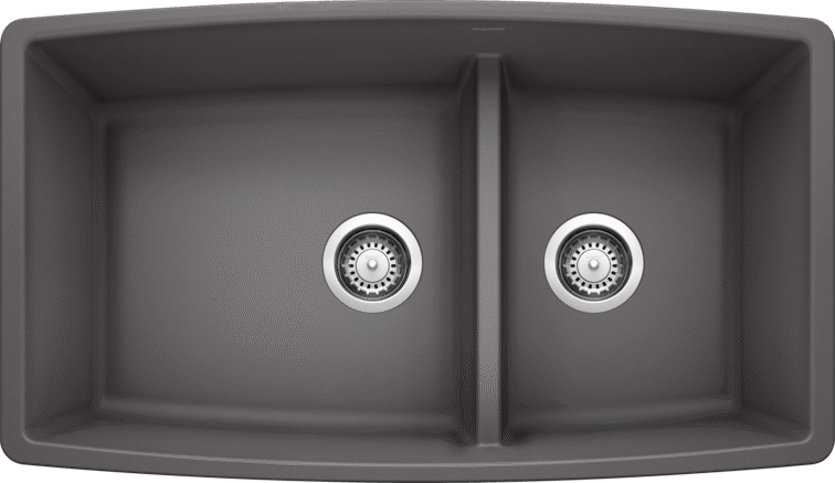 Blanco  PERFORMA U 1¾ Low Divide Silgranit Kitchen Sinks - Plumbing Market