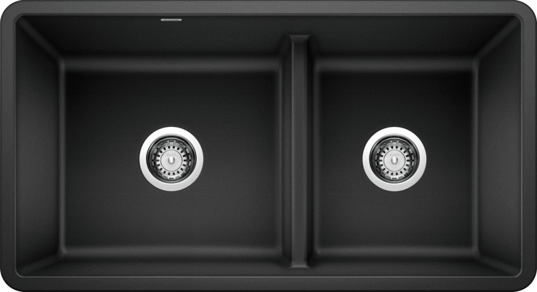 Blanco  PRECIS U 1¾ Low Divide Silgranit Kitchen Sinks - Plumbing Market