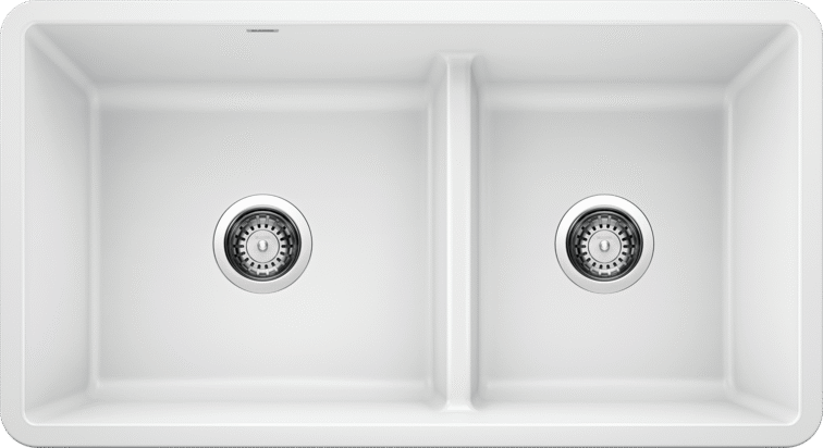 Blanco  PRECIS U 1¾ Low Divide Silgranit Kitchen Sinks - Plumbing Market