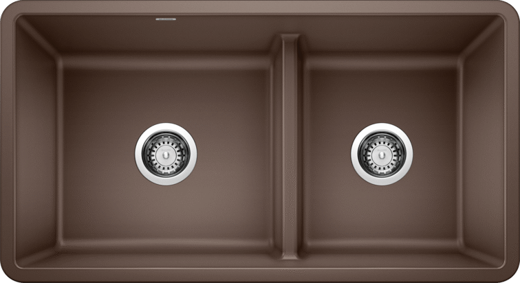 Blanco  PRECIS U 1¾ Low Divide Silgranit Kitchen Sinks - Plumbing Market
