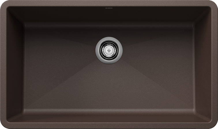 Blanco  PRECIS U Super Single Silgranit Kitchen Sinks - Plumbing Market