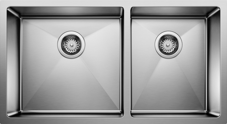 Blanco  QUATRUS R15 U 1¾ Stainless Steel Kitchen Sinks - Plumbing Market