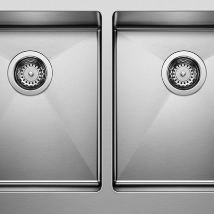 Blanco  QUATRUS R15 U 2 Apron Stainless Steel Kitchen Sinks - Plumbing Market