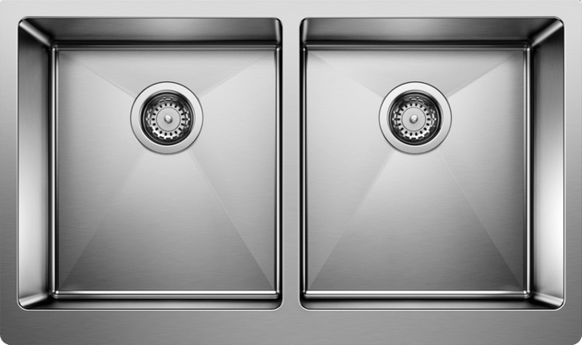 Blanco  QUATRUS R15 U 2 Apron Stainless Steel Kitchen Sinks - Plumbing Market