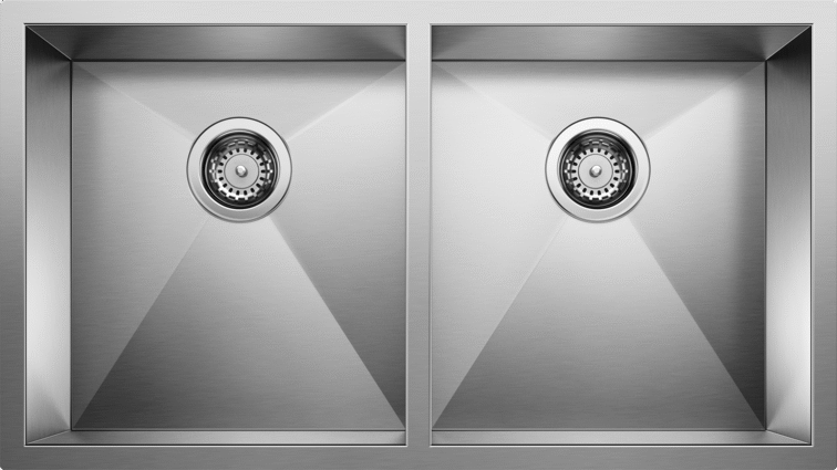 Blanco  QUATRUS U 2 Stainless Steel Kitchen Sinks - Plumbing Market