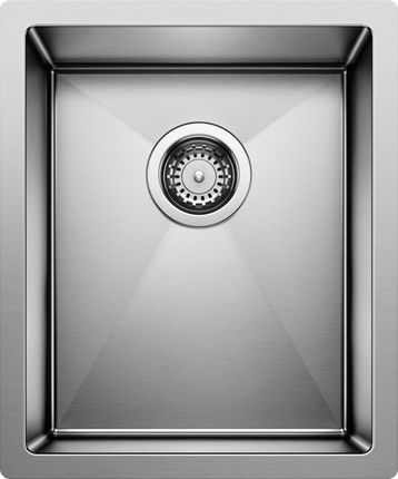 Blanco  RADIUS 10 U Small Bar Stainless Steel Kitchen Sinks - Plumbing Market
