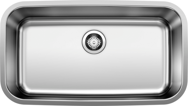 Blanco  STELLAR U Super Single Stainless Steel Kitchen Sinks - Plumbing Market