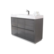 Bliss 48" Vulcan Ash Grey Free Standing Modern Bathroom Vanity Bliss 48″ Vulcan Ash Grey Free Standing Modern Bathroom Vanity - Plumbing Market