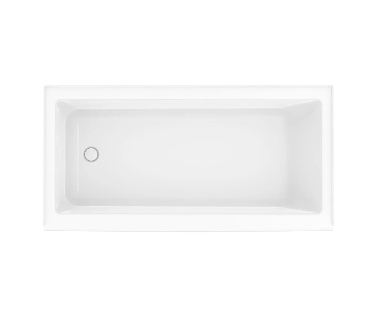 Bosca 6030 IFS AFR Acrylic Alcove Left-Hand Drain Bathtub in White - Plumbing Market