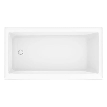 Bosca 6032 AFR Acrylic Alcove Left-Hand Drain Bathtub in White - Plumbing Market