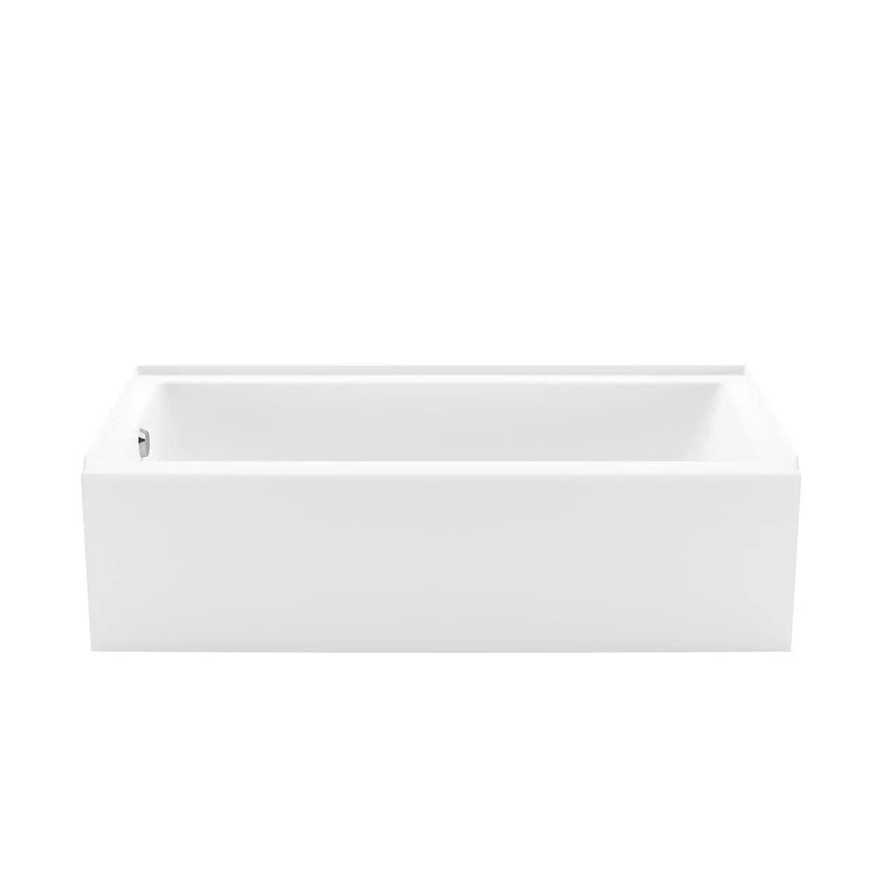 Bosca Access 6030 Acrylic Alcove Left-Hand Drain Bathtub in White - Plumbing Market