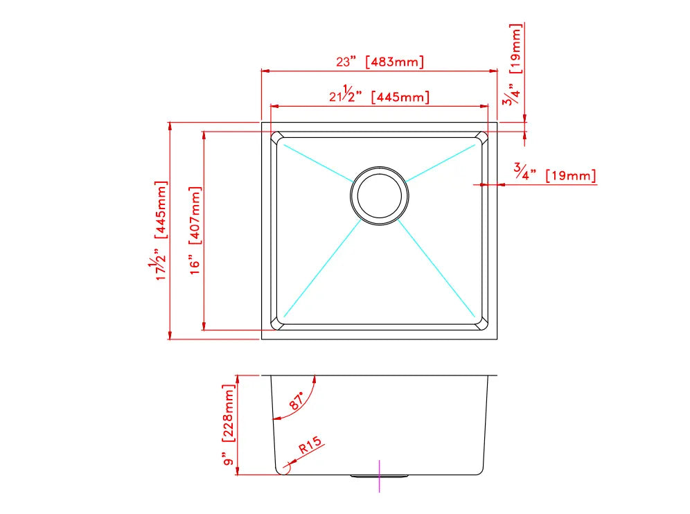Bosco 208016 Builder Series Stainless Steel Kitchen Sink - Plumbing Market