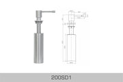 Bosco Accessories - Soap Dispenser 200SD1 - Plumbing Market