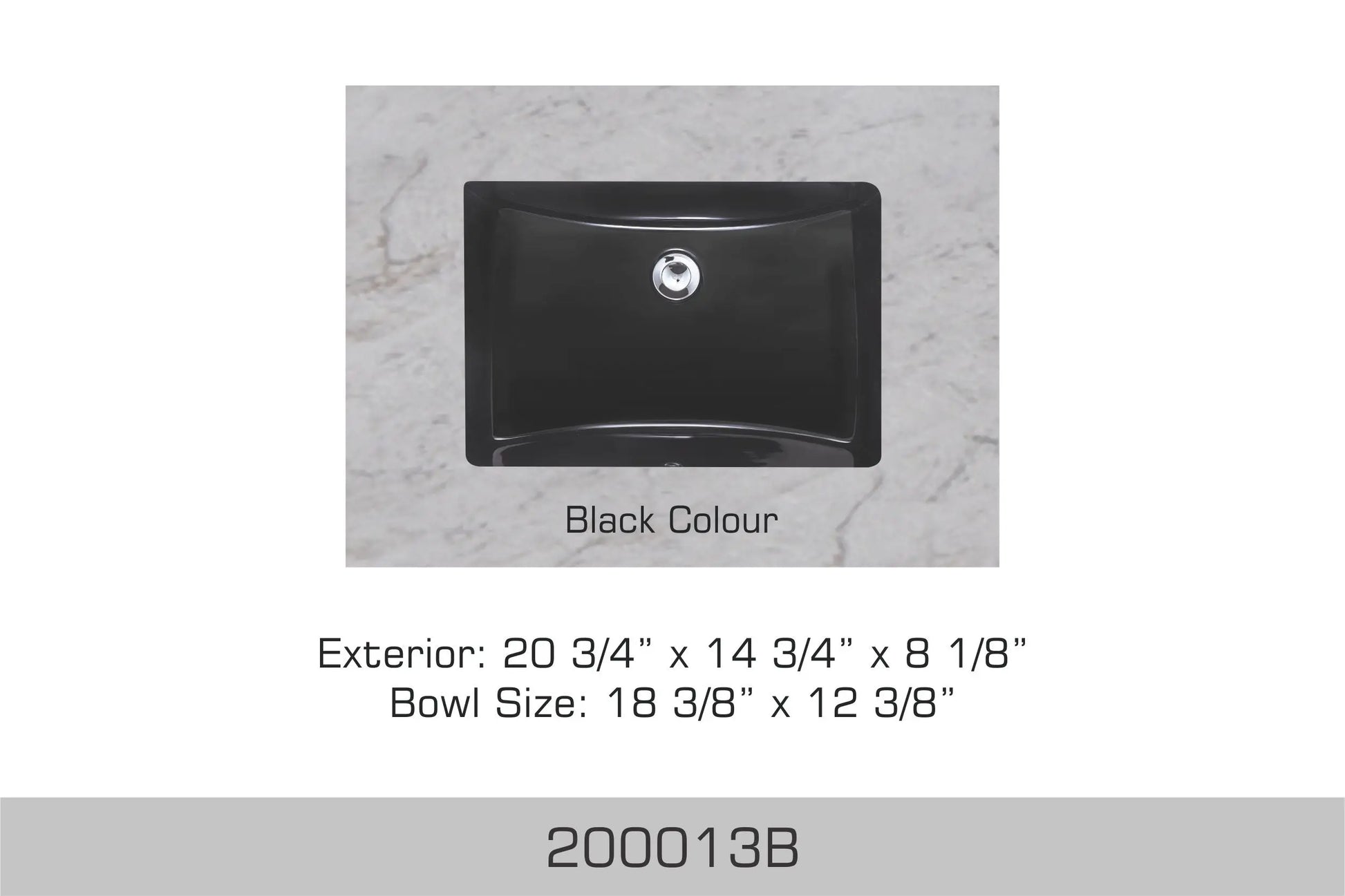 Bosco Bathroom - Ceramic Vanity Sink Black 200013B - Plumbing Market