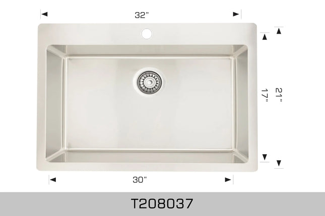 Bosco Builder Series 32" x 21" Drop In T208037 - Plumbing Market