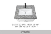 Bosco Canada Ceramic Bathroom Vanity Sink - Plumbing Market