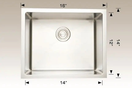 Bosco Deluxe Series 16" x 14" Radius Corner 203342 - Plumbing Market