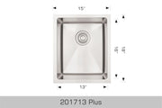 Bosco Deluxe Series Plus 15" x 18" Radius Corner 201713 - Plumbing Market
