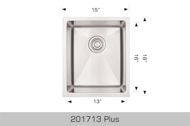 Bosco Deluxe Series Plus 15" x 18" Radius Corner 201713 - Plumbing Market