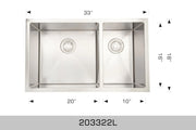 Bosco Deluxe Series - Radius Corner 203322L - Plumbing Market