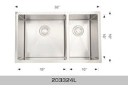 Bosco Deluxe Series - Radius Corner 203324L - Plumbing Market