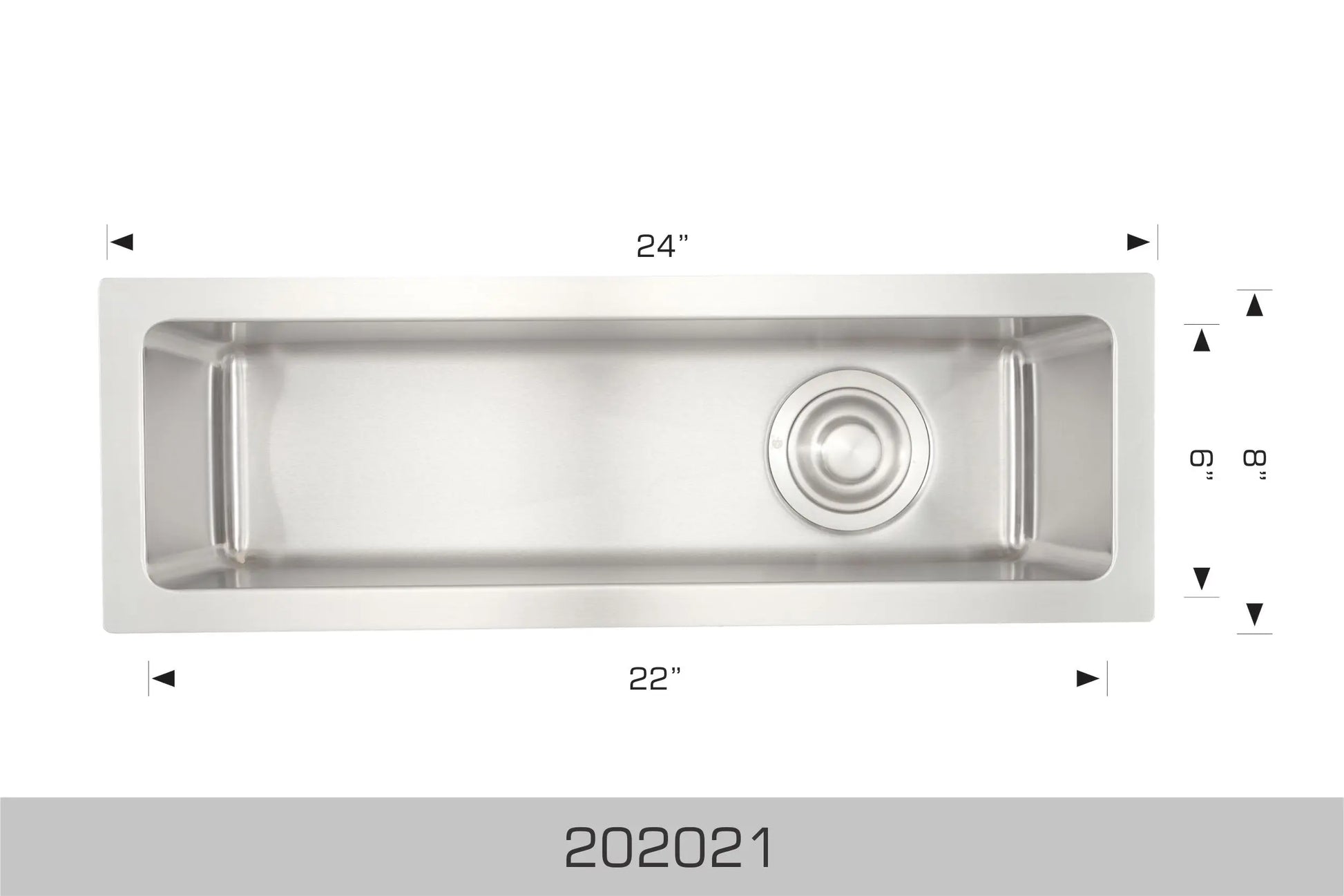 Bosco Diamond Series 24" x 8" Undermount Ice Bin 202021 - Plumbing Market