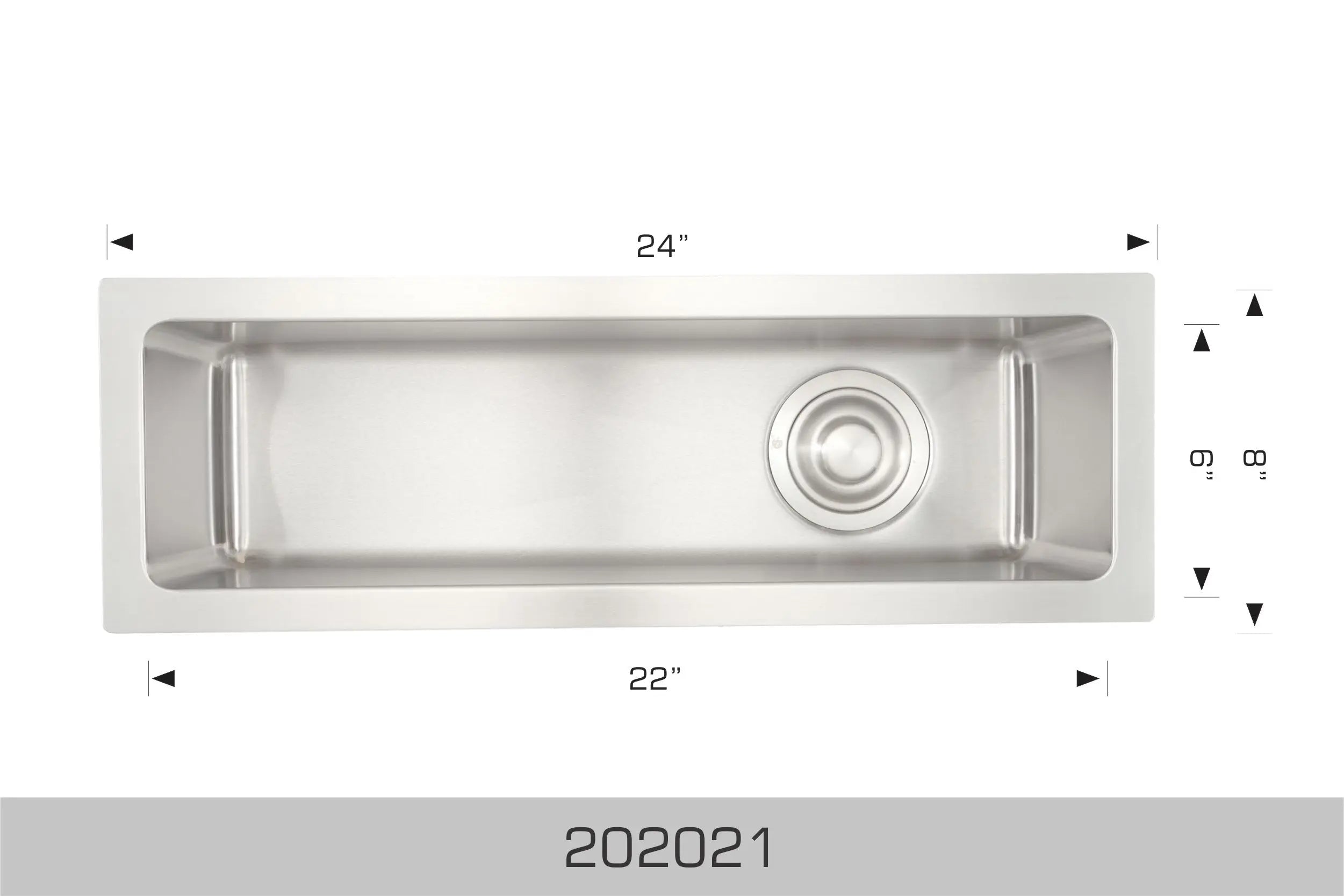 Bosco Diamond Series 24" x 8" Undermount Ice Bin 202021 - Plumbing Market