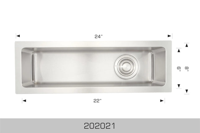 Bosco Diamond Series 24" x 8" Undermount Ice Bin 202021 - Plumbing Market