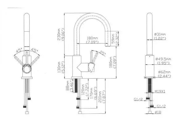 Bosco Faucets - Solid Stainless Steel Faucet 200065 - Plumbing Market