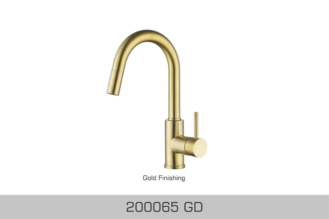 Bosco Faucets - Solid Stainless Steel Kitchen Faucet Brushed Gold 200065GD - Plumbing Market