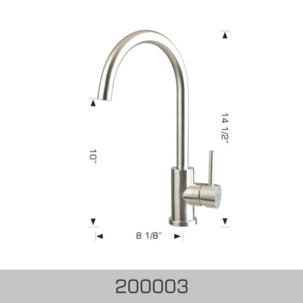 Bosco Faucets - Stainless Steel With Brushed Finish 200003 - Plumbing Market