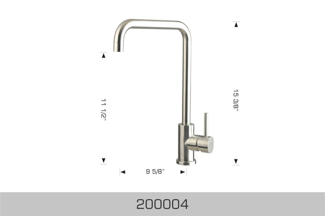 Bosco Faucets - Stainless Steel With Brushed Finish 200004 - Plumbing Market