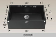 Bosco Granite Series - Apron Sink 205030M - Plumbing Market