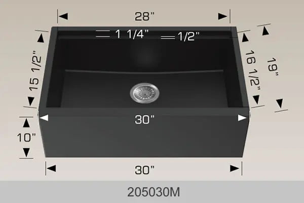 Bosco Granite Series - Apron Sink 205030M - Plumbing Market
