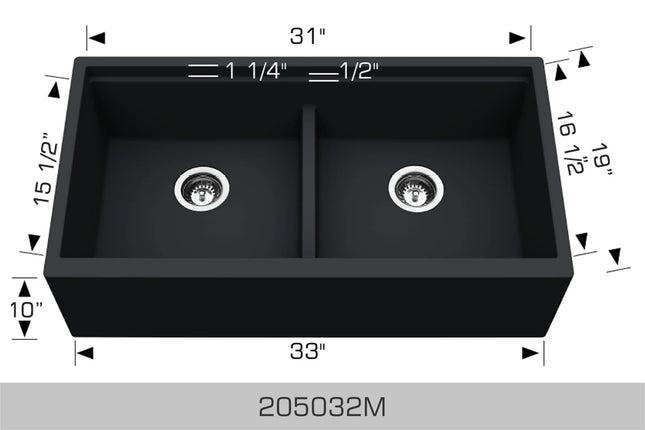 Bosco Granite Series - Apron Sink 205032M - Plumbing Market