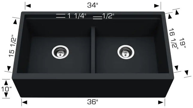 Bosco Granite Series - Apron Sink 205036M - Plumbing Market