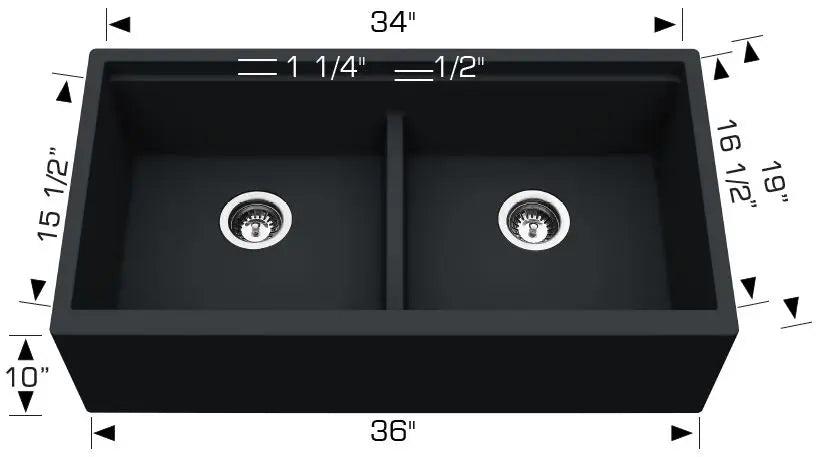 Bosco Granite Series - Apron Sink 205036M - Plumbing Market
