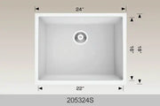 Bosco Granite Series - Undermount Sink 205324S - Plumbing Market