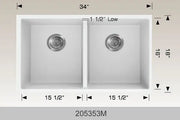 Bosco Granite Series - Undermount Sink 205353M - Plumbing Market