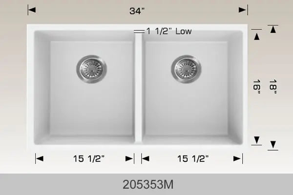 Bosco Granite Series - Undermount Sink 205353M - Plumbing Market