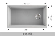 Bosco Granite Series - Undermount or Drop-In Kitchen Sink 215130 - Plumbing Market