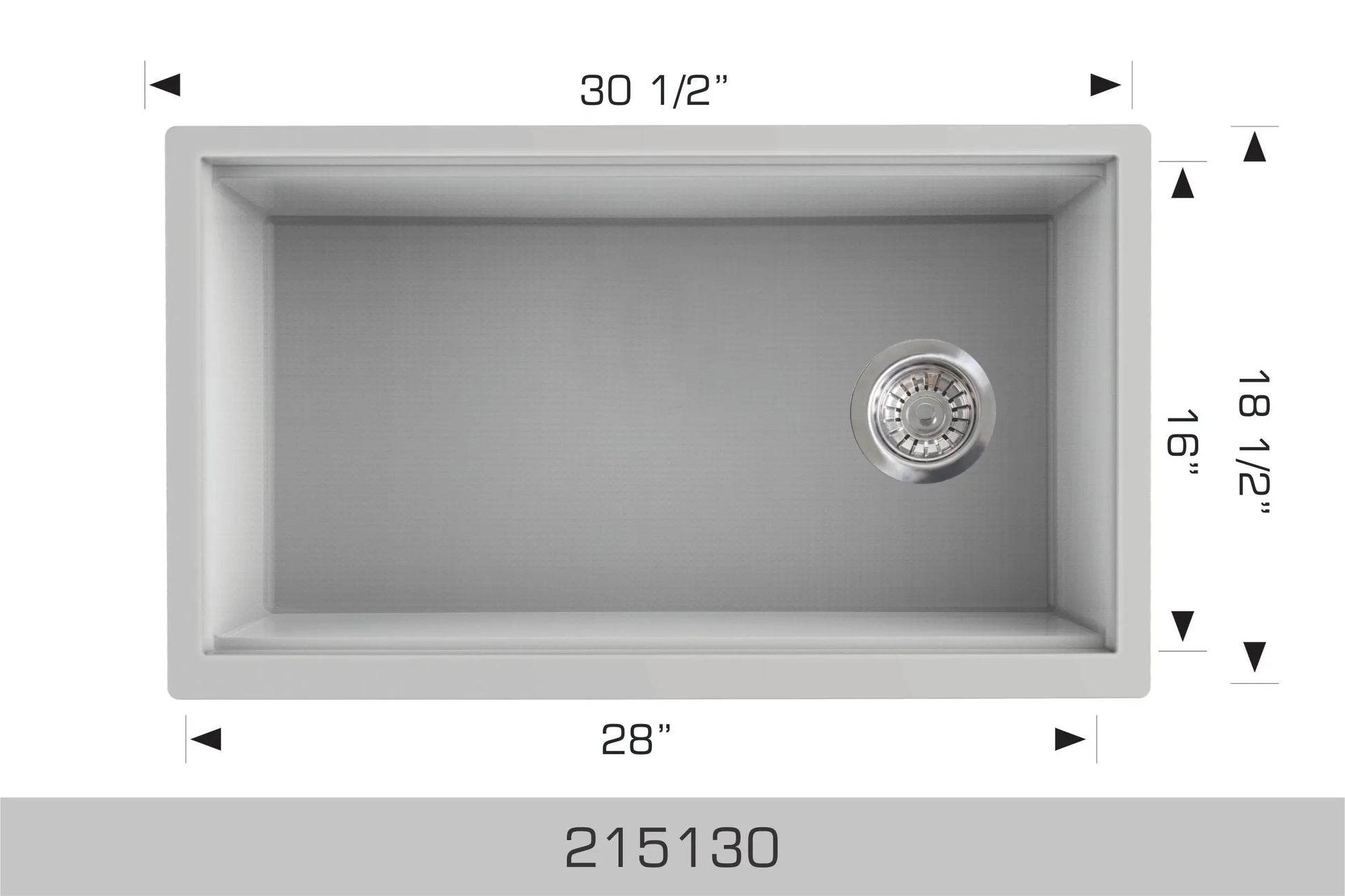 Bosco Granite Series - Undermount or Drop-In Kitchen Sink 215130 - Plumbing Market